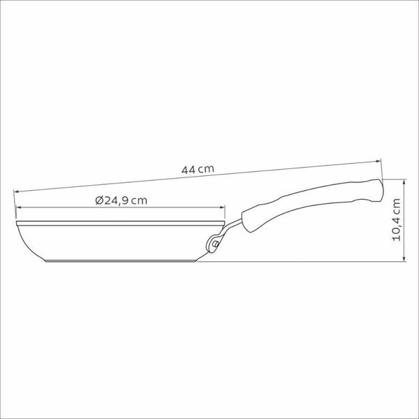 Imagem de Frigideira Tramontina Indução Antiaderente Profissional 24Cm