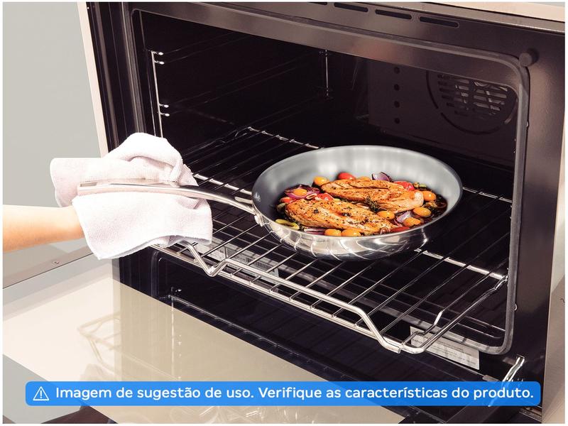 Frigideira Tramontina Inox Fundo Triplo Grano 62155300 30cm Imagem de Frigideira Tramontina Inox Fundo Triplo Grano 62155300 30cm