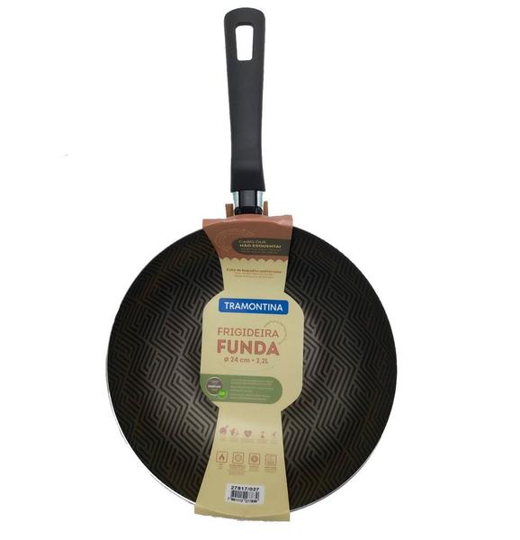 Frigideira Tramontina Loreto Funda Antiaderente Grafite Imagem de Frigideira Tramontina Loreto Funda Antiaderente Grafite