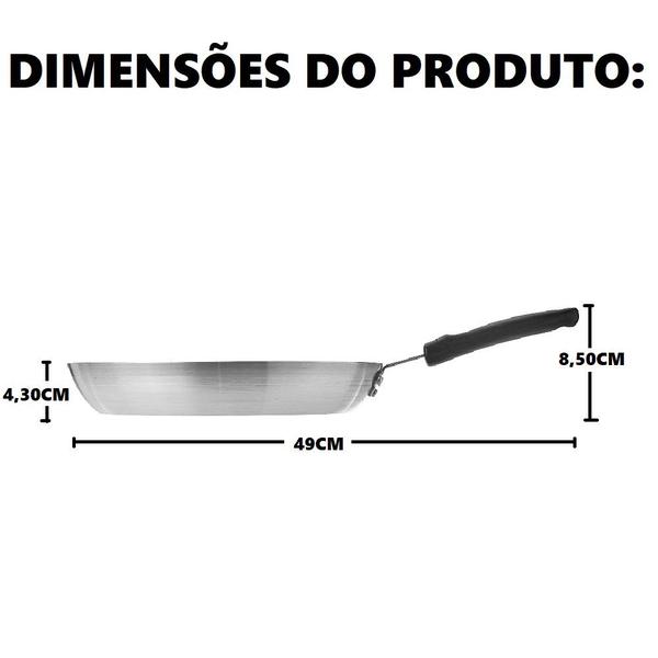Frigideira Tramontina Profissional 28cm Antiaderente Alumínio 3mm Espessura Imagem de Frigideira Tramontina Profissional 28cm Antiaderente Alumínio 3mm Espessura