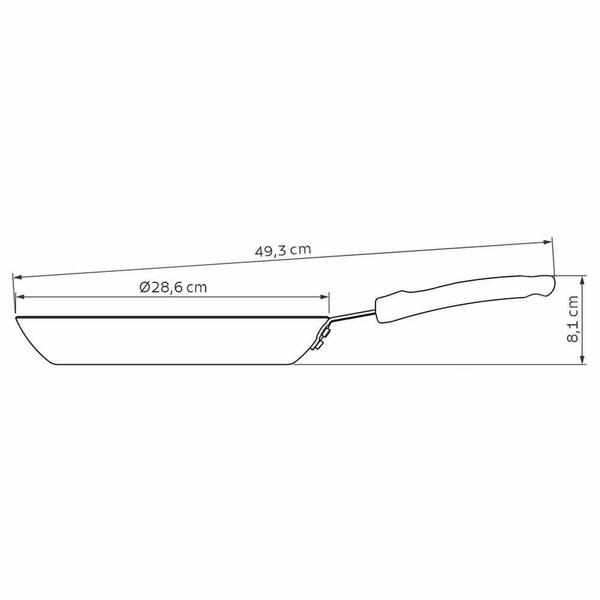 Imagem de Frigideira Tramontina Profissional Alumínio Antiaderente Starflon Premium 20892028 28 cm 2 L