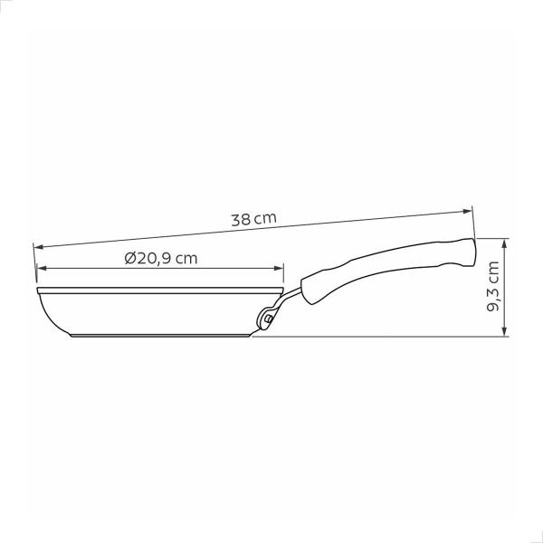 Frigideira Tramontina Profissional Antiaderente Starflon Premium em Alumínio 20 cm 1 L 20888020 Imagem de Frigideira Tramontina Profissional Antiaderente Starflon Premium em Alumínio 20 cm 1 L 20888020