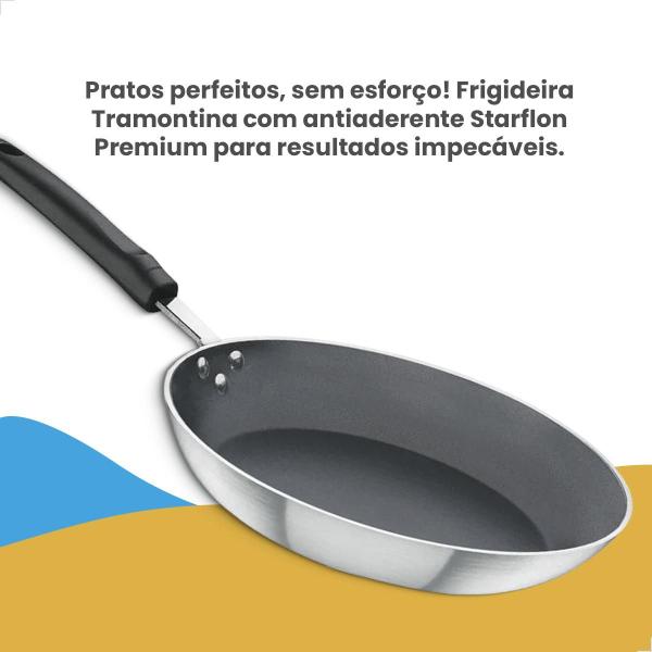 Imagem de Frigideira Tramontina Profissional Antiaderente Starflon Premium em Alumínio 20 cm 1 L 20888020