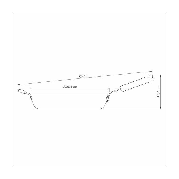 Imagem de Frigideira Tramontina Profissional em Aluminio Acabamento Externo Lixado com Revestimento Interno Antiaderente Starflon