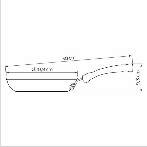Frigideira Tramontina Profissional em Alumínio Com Revest Int Antiaderente Starflon Premium 20cm 1L Imagem de Frigideira Tramontina Profissional em Alumínio Com Revest Int Antiaderente Starflon Premium 20cm 1L