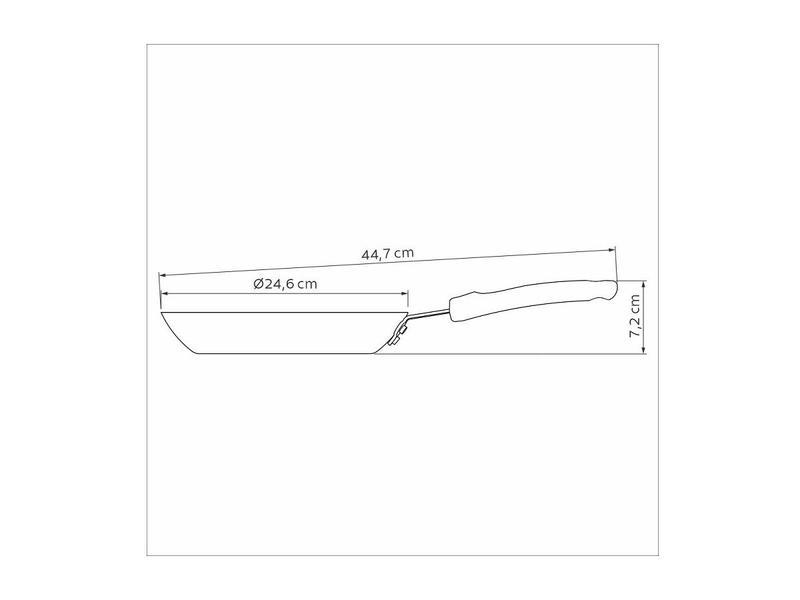 Imagem de Frigideira Tramontina Profissional Revestimento Interno Cerâmico Cabo Baquelite 24cm 1,3L 20884/024