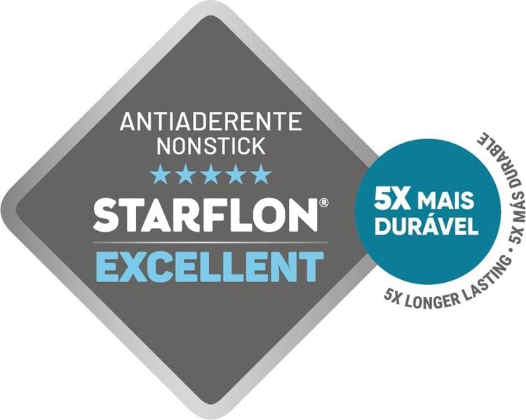 Frigideira Tramontina Sicília Alumínio Antiaderente Starflon Excellent Avelã 28 cm 2 L Imagem de Frigideira Tramontina Sicília Alumínio Antiaderente Starflon Excellent Avelã 28 cm 2 L