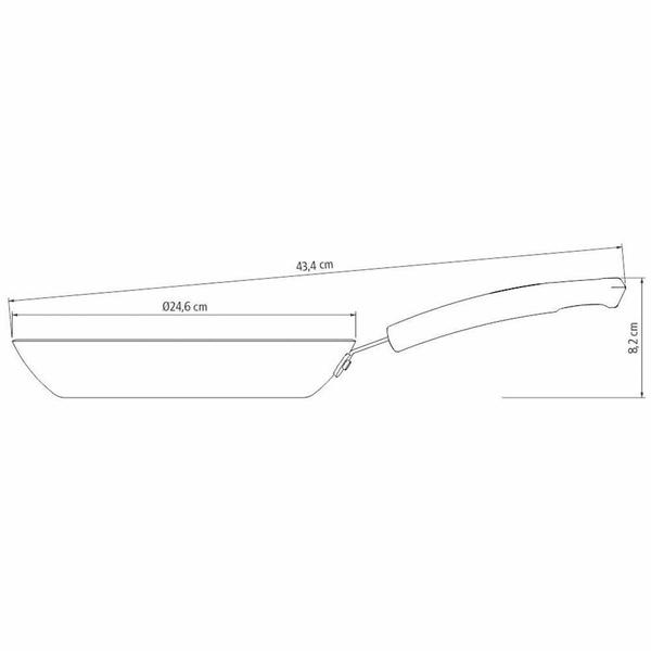 Imagem de Frigideira Tramontina Sicília Alumínio Revest. Completo Antiaderente Starflon 24 cm 1.2 L 20400624