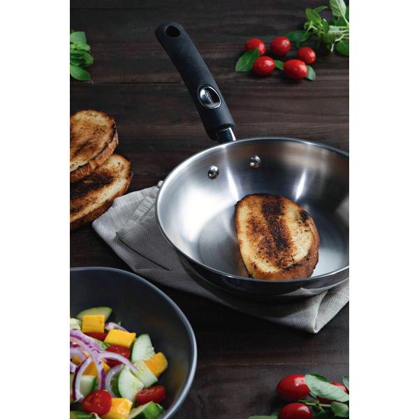 Frigideira Tramontina Solar Inox Fundo Triplo 20 cm 1,3 L Imagem de Frigideira Tramontina Solar Inox Fundo Triplo 20 cm 1,3 L