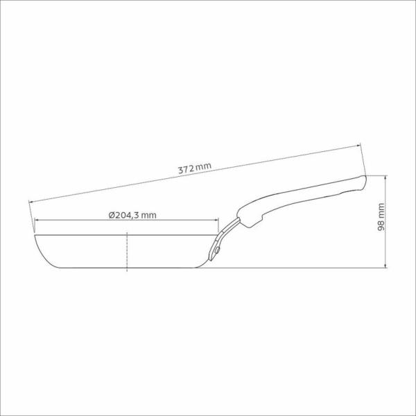 Imagem de Frigideira Tramontina Tunis de Indução 20cm 0,9L com Revest. Interno Cerâmico e Externo Azul