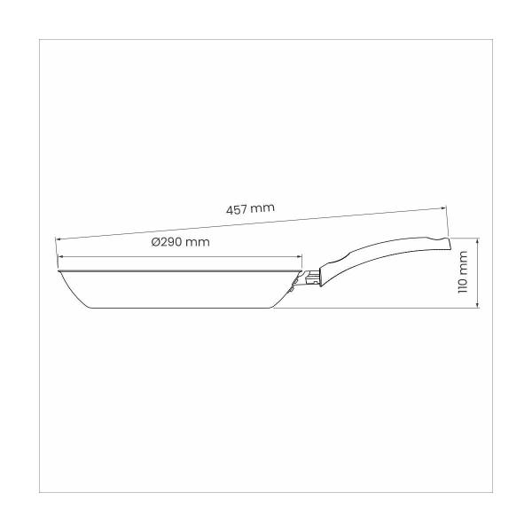 Imagem de Frigideira Tramontina Turim Aluminio Revestimento Antiaderente Starflon Max Vermelha 28 cm 2