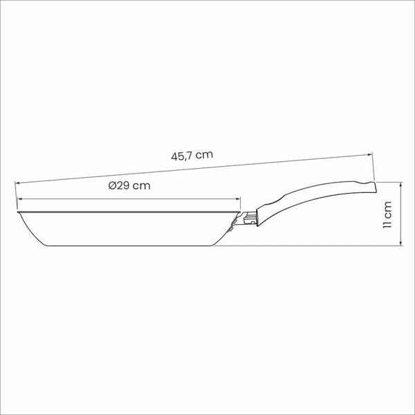 Imagem de Frigideira tramontina turim em alumínio com revestimento interno e externo em antiaderente starflon max vermelha 28 cm 2 l