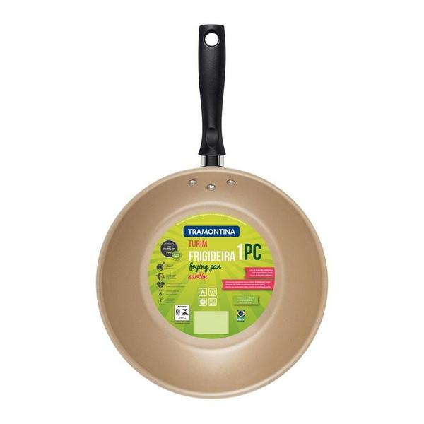 Frigideira tramontina turim em alumínio com revestimento interno e externo em antiaderente starflon max vermelha 30 cm 2.5 l Imagem de Frigideira tramontina turim em alumínio com revestimento interno e externo em antiaderente starflon max vermelha 30 cm 2.5 l