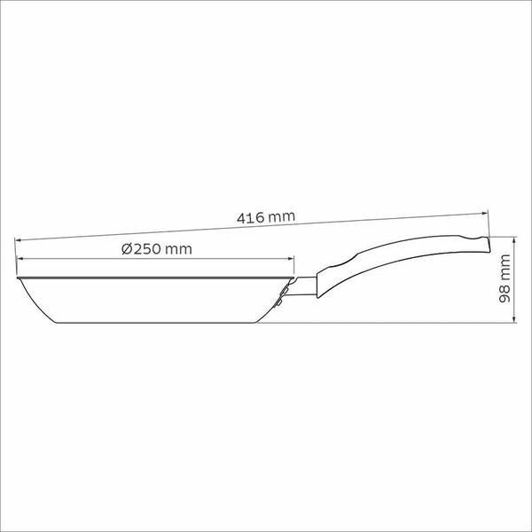 Imagem de Frigideira tramontina turim em alumínio com revestimento interno e externo em antiaderente starflon max vermelho 24 cm 1.4 l