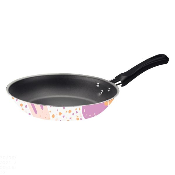 Frigideira Tramontina Vivacor 24cm 1,2L em Alumínio Antiaderente Externo Silicone Estampado Branco Imagem de Frigideira Tramontina Vivacor 24cm 1,2L em Alumínio Antiaderente Externo Silicone Estampado Branco