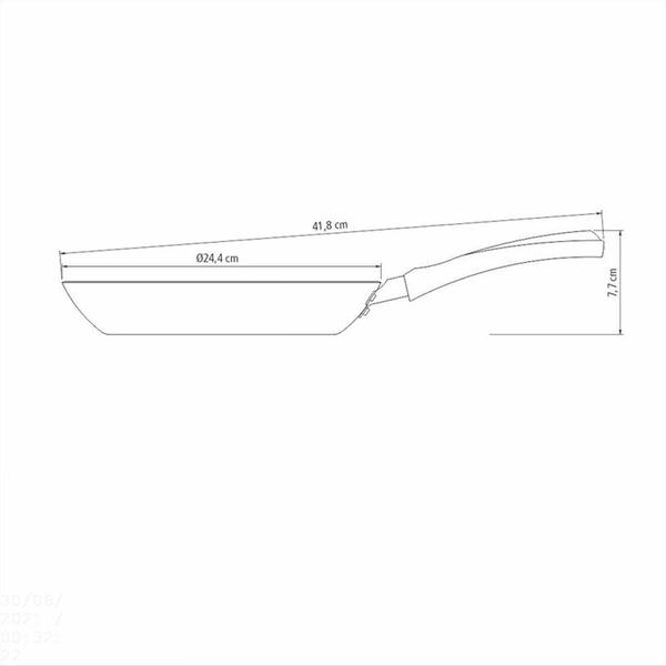 Frigideira Tramontina Vivacor 24cm 1,2L em Alumínio Antiaderente Externo Silicone Estampado Branco Imagem de Frigideira Tramontina Vivacor 24cm 1,2L em Alumínio Antiaderente Externo Silicone Estampado Branco