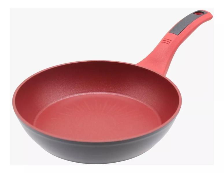 Frigideira Vermelha Antiaderente de Indução 20cm - DOLCE HOME Imagem de Frigideira Vermelha Antiaderente de Indução 20cm