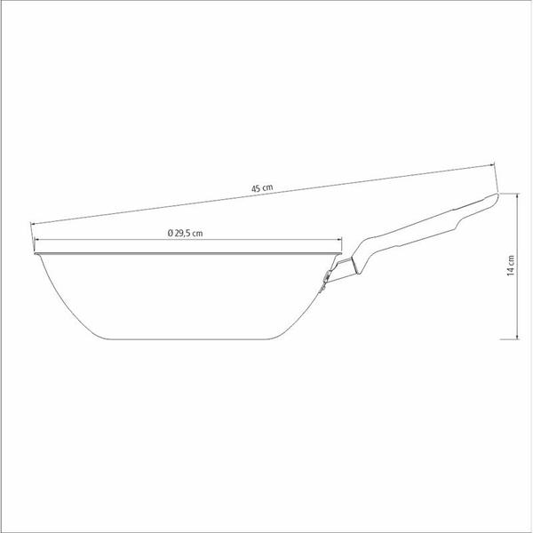 Imagem de Frigideira wok 28cm  3,6l aluminio antiaderente loreto cores