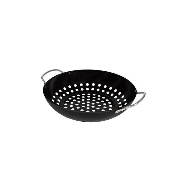 Imagem de Frigideira Wok Antiaderente MOR P/ Grelhar Preto - Ref.3374