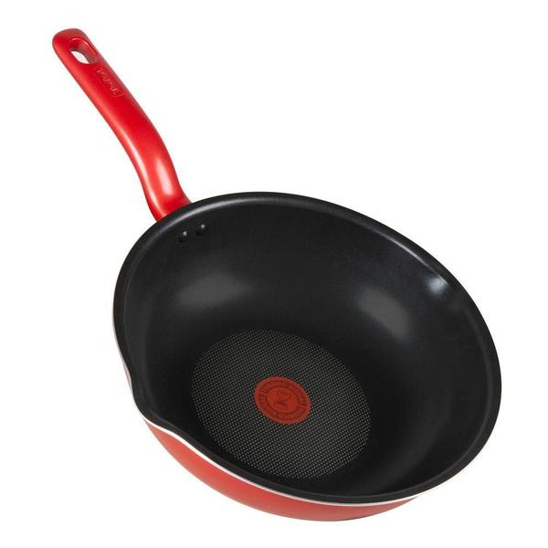 Imagem de Frigideira Wok Com Indução Tefal So Chef 28cm Vermelha