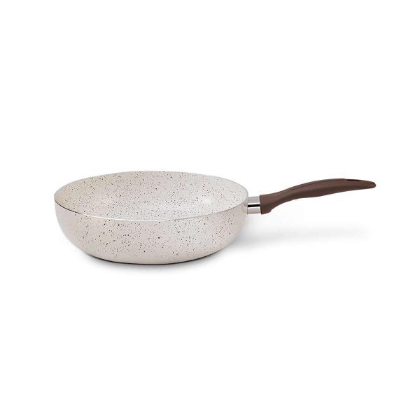 Frigideira Wok Com Tampa De Indução Antiaderente 28 cm Granada 3,4 Litros Brinox Imagem de Frigideira Wok Com Tampa De Indução Antiaderente 28 cm Granada 3,4 Litros Brinox