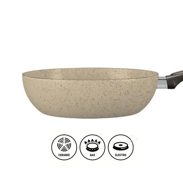 Imagem de Frigideira Wok Funda Antiaderente 24cm 2,3L Avulsa Suprema Brinox