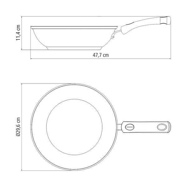 Imagem de Frigideira Wok Fundo Triplo Tramontina Astro Silicone 62138282 Inox