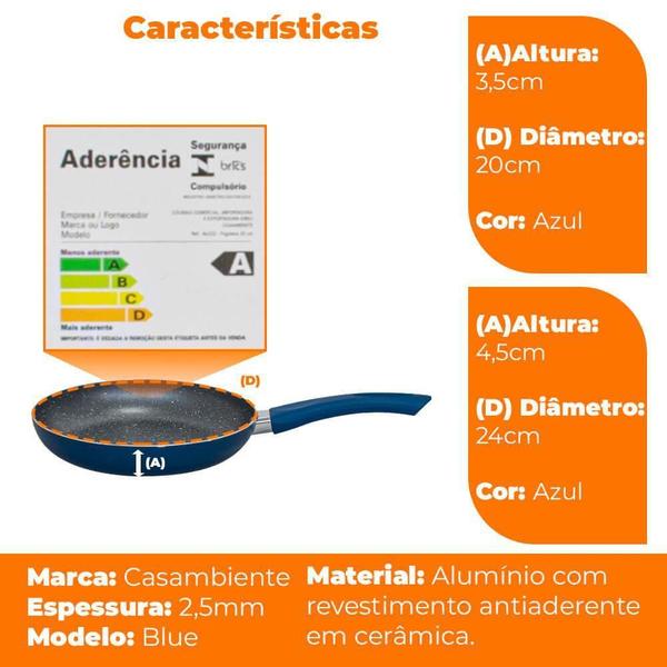 Imagem de Frigideiras Antiaderentes Cerâmica 2 Peças ul Casambiente