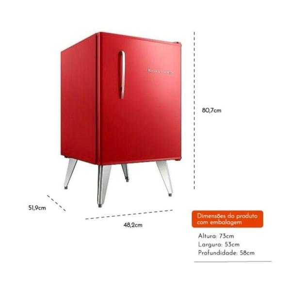 Imagem de Frigobar Brastemp Retrô 76L Classic Vermelho 110V BRA08HVANA