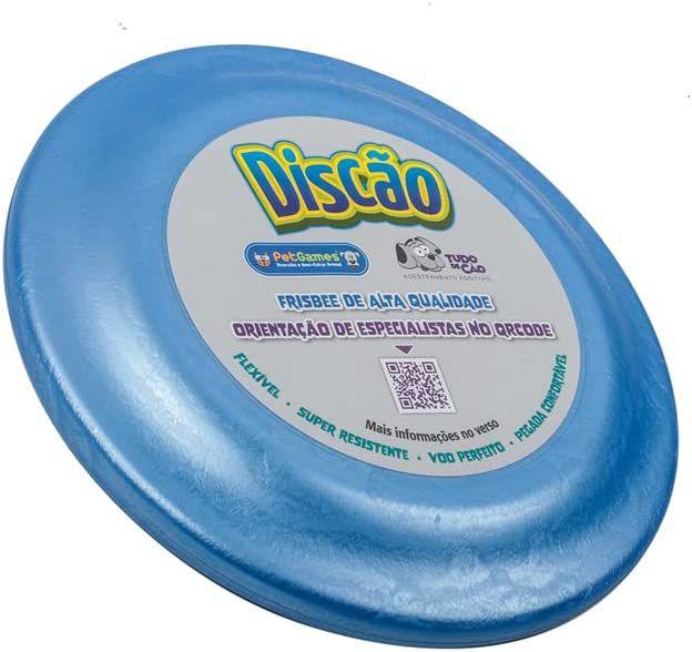 Imagem de Frisbee Discão Pet Games Brinquedo Interativo Para Cães - Azul