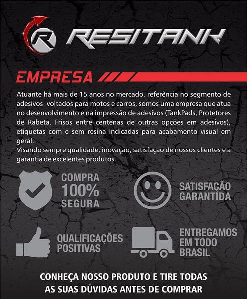 Imagem de Friso Adesivo Refletivo Roda De Moto Triumph Azul Resitank