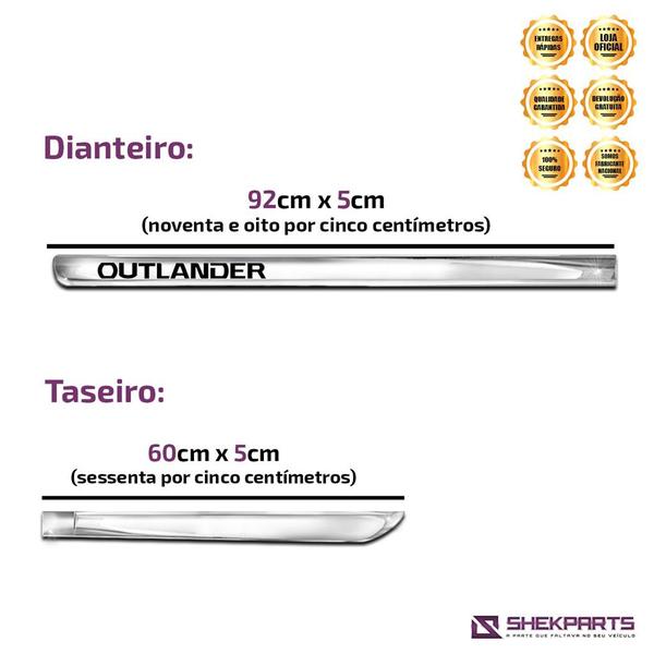 Imagem de Friso Cromado Lateral X-treme Outlander - 2008 a 2023