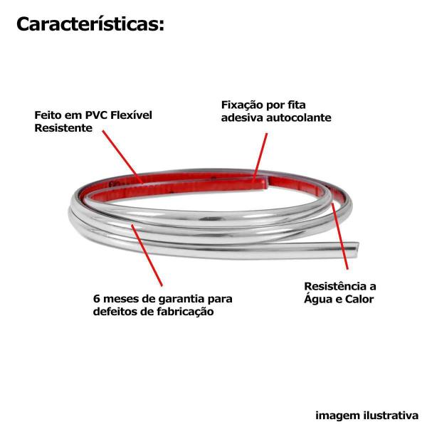 Imagem de Friso Cromado Universal Flexível 10Mm 10 Metros Pa10900