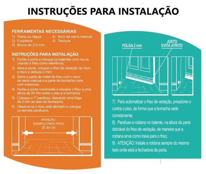 Imagem de Friso De Vedação Automático - Alumínio 120 Cm