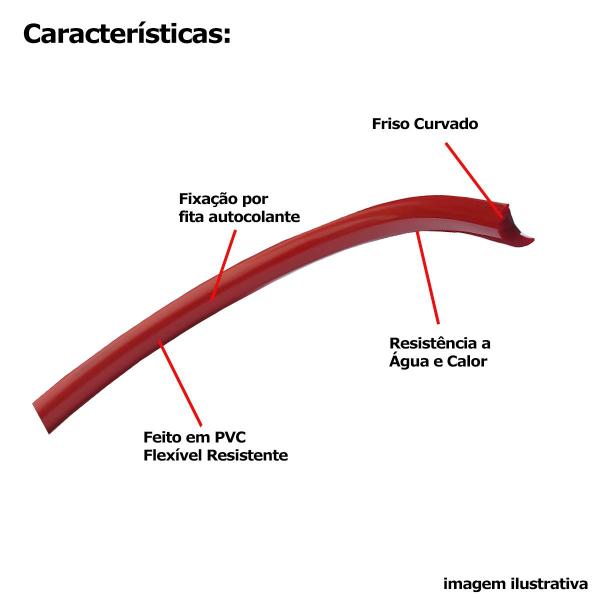 Imagem de Friso Decorativo Flexivel p/ grade Vermelho 10mm  5 Metros