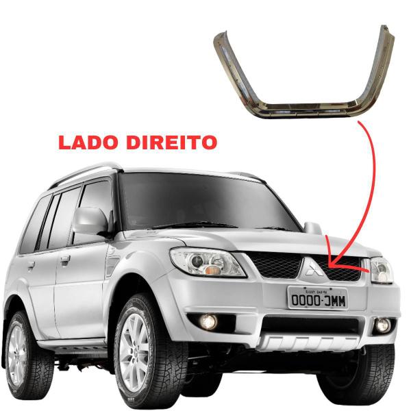 Imagem de Friso Grade Dianteira Pajero Tr4 09 Em Diante Lado Direito