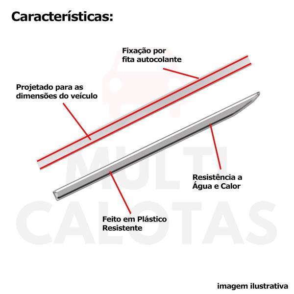 Imagem de Friso Inferior Cromado Fiat Toro 2016 A 2021 4 Portas 2047A