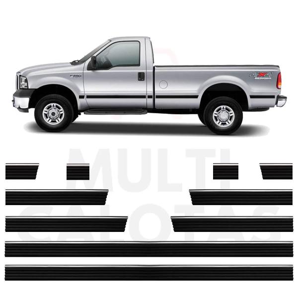 Imagem de Friso Lateral Borrachão Ford F-250 Xlt Todos 2 Portas