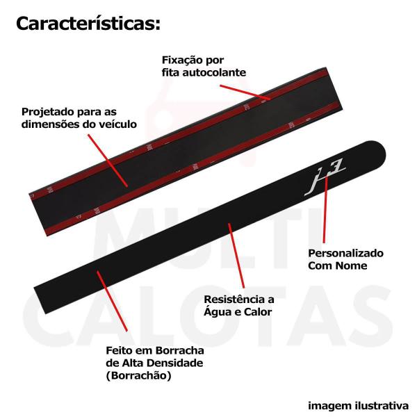 Imagem de Friso Lateral Borrachão Jac 3 Com Nome