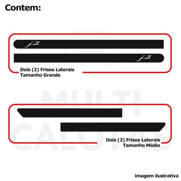 Imagem de Friso Lateral Borrachão Jac 3 Com Nome