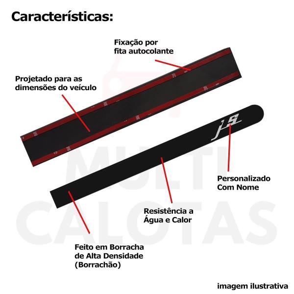 Imagem de Friso Lateral Borrachão Jac J5 2012 A 2016 Com Nome 6372A