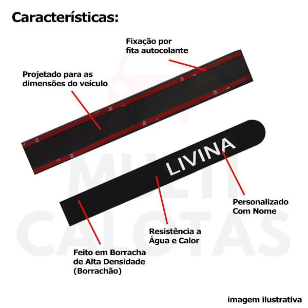 Imagem de Friso Lateral Borrachão Livina 2010 A 2014 Com Nome