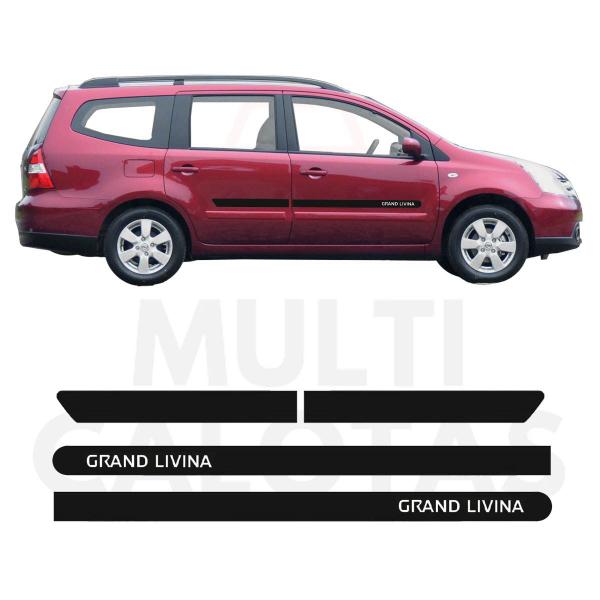 Imagem de Friso Lateral Borrachão Nissan GRAND LIVINA 10 a 14 Com Nome