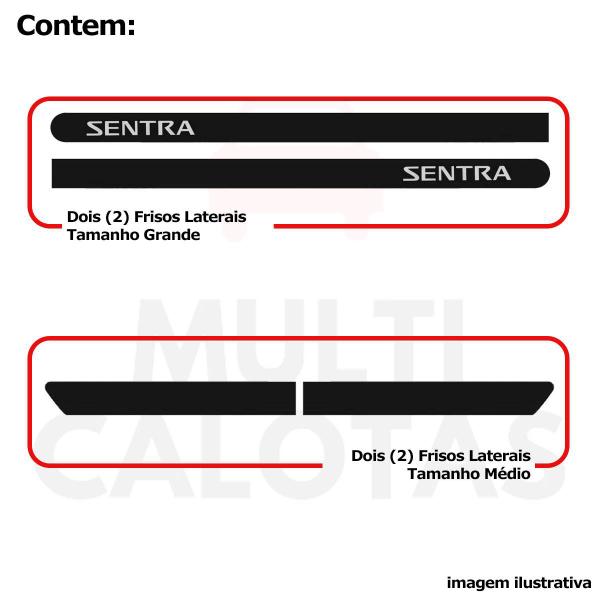 Imagem de Friso Lateral Borrachão Nissan SENTRA 2008 a 2013 Com Nome