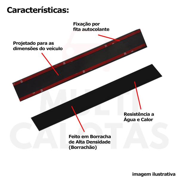 Imagem de Friso Lateral Borrachão Ranger até 1999 Cabine Dupla 12 pçs