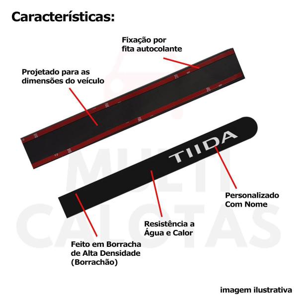 Imagem de Friso Lateral Borrachão Tiida Hatch 08 A 13 Com Nome