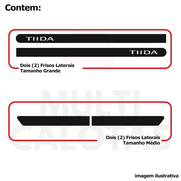 Imagem de Friso Lateral Borrachão Tiida Sedan 08 A 13 Com Nome