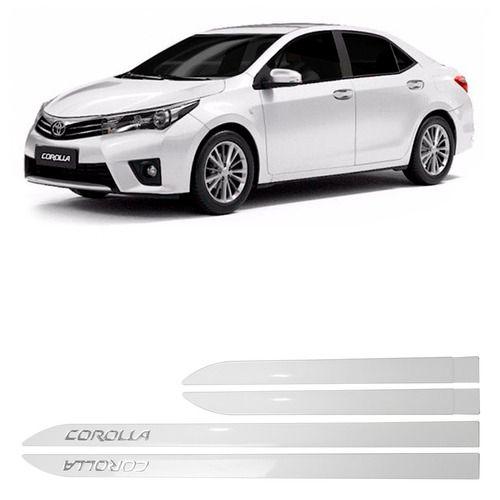 Imagem de Friso Lateral Branco Corolla + Soleira Resinada 4 Peças