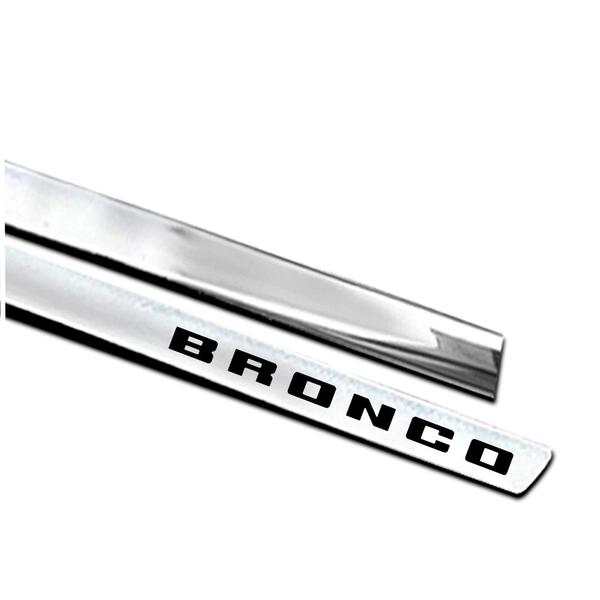 Friso Lateral Cromado Ford Bronco 2021 2022 2023 Slim - SHEKPARTS Imagem de Friso Lateral Cromado Ford Bronco 2021 2022 2023 Slim