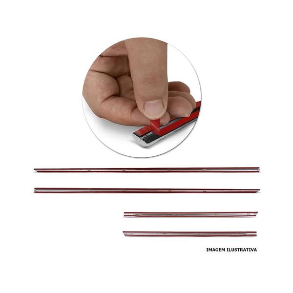 Friso Lateral Cromado Ford Bronco 2021 2022 2023 Slim - SHEKPARTS Imagem de Friso Lateral Cromado Ford Bronco 2021 2022 2023 Slim